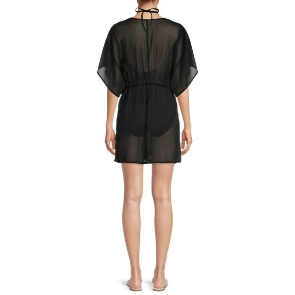 Time and Tru Women's and Women's Plus Twist Front Dress Cover Up - Picture 2 of 10